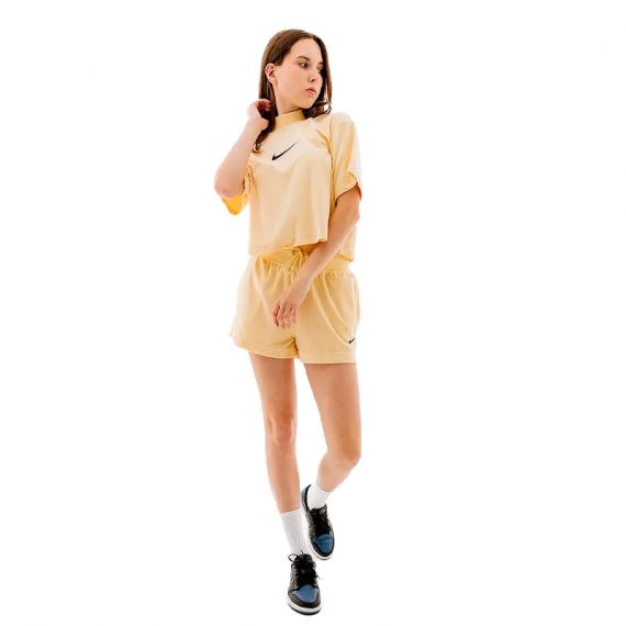 Футболка Nike W NSW MOCK SS TEE TRRY MS FJ4894-294, Колір: жовтий, Розмір виробника: М, зображення 4 Футболка Nike W NSW MOCK SS TEE TRRY MS FJ4894-294, Колір: жовтий, Розмір виробника: М, зображення 4