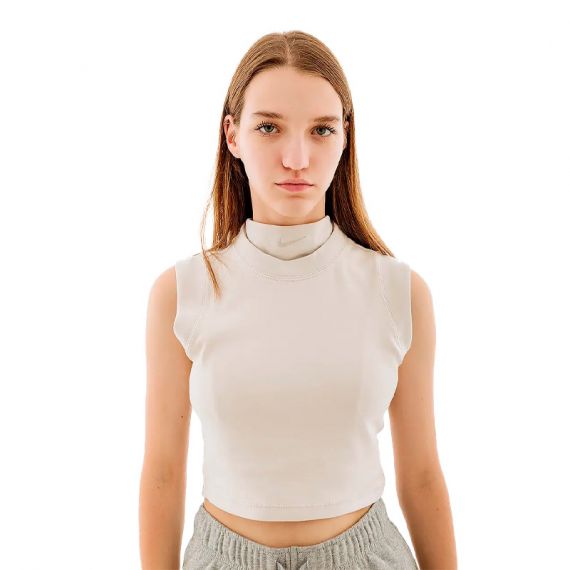 Топ жіночий Nike CROP TANK FB8343-104, Колір: бежевий, Розмір виробника: S