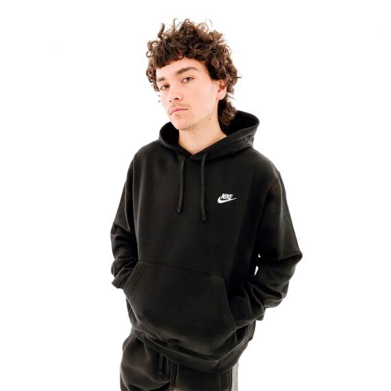 Толстовка Nike M NSW CLUB HOODIE PO BB BV2654-010, Колір: чорний, Розмір виробника: L