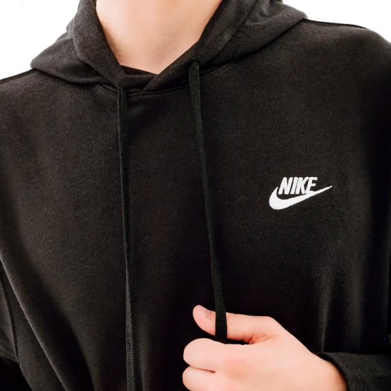 Толстовка Nike M NSW CLUB HOODIE PO FT CZ7857-010, Колір: чорний, Розмір виробника: 2XL, зображення 3 Толстовка Nike M NSW CLUB HOODIE PO FT CZ7857-010, Колір: чорний, Розмір виробника: 2XL, зображення 3