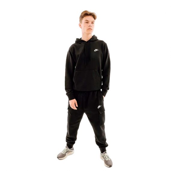 Толстовка Nike M NSW CLUB HOODIE PO FT CZ7857-010, Колір: чорний, Розмір виробника: 2XL, зображення 4 Толстовка Nike M NSW CLUB HOODIE PO FT CZ7857-010, Колір: чорний, Розмір виробника: 2XL, зображення 4