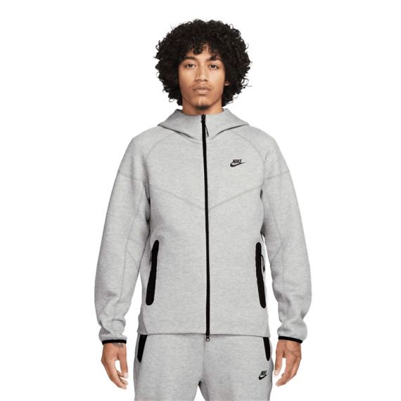 Толстовка Nike M NK TCH FLC FZ WR HOODIE FB7921-063, Колір: світло-сірий, Розмір виробника: М