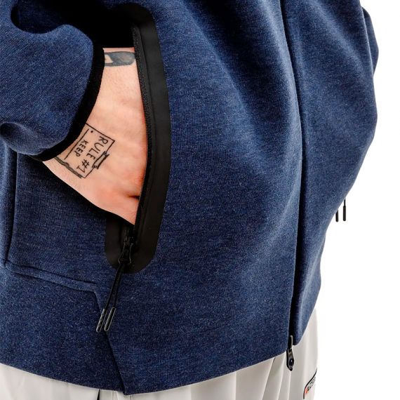 Толстовка Nike M NK TCH FLC FZ WR HOODIE FB7921-473, Колір: синій, Розмір виробника: S, зображення 4 Толстовка Nike M NK TCH FLC FZ WR HOODIE FB7921-473, Колір: синій, Розмір виробника: S, зображення 4