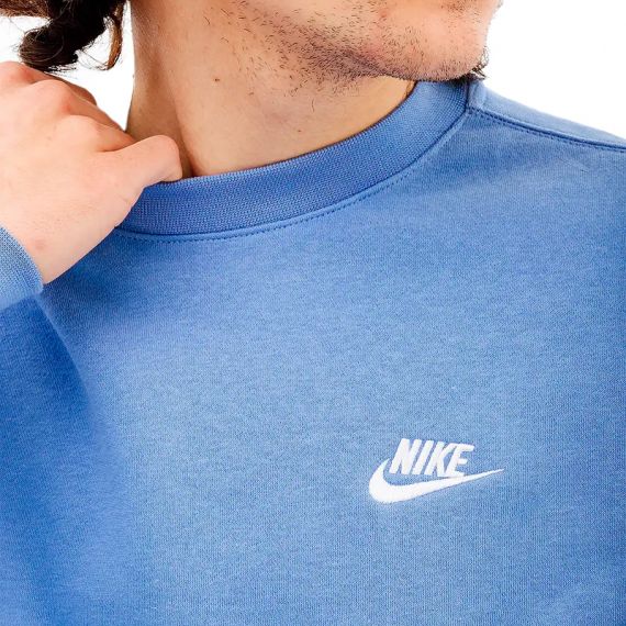 Свитшот Nike CLUB CR BB BV2662-450, Цвет: голубой, Размер производителя: М, изображение 3 Свитшот Nike CLUB CR BB BV2662-450, Цвет: голубой, Размер производителя: М, изображение 3