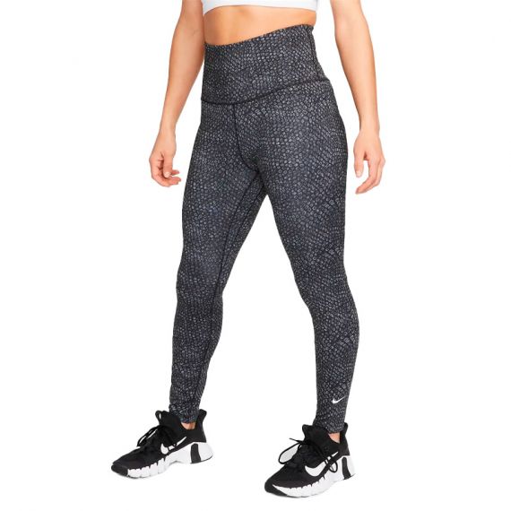 Лосини Nike W NK ONE DF HR 7/8 TGHT AOP DX0162-010, Колір: сірий, Розмір виробника: S