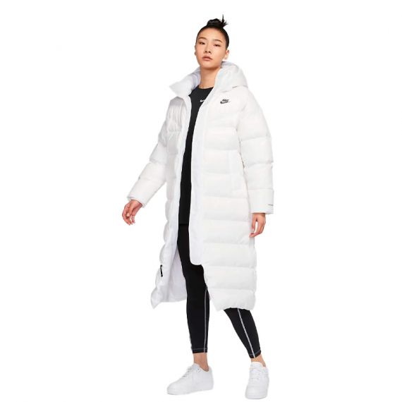 Куртка жіноча Nike W NSW TF CITY HD PARKA DH4081-100, Колір: білий, Розмір виробника: М