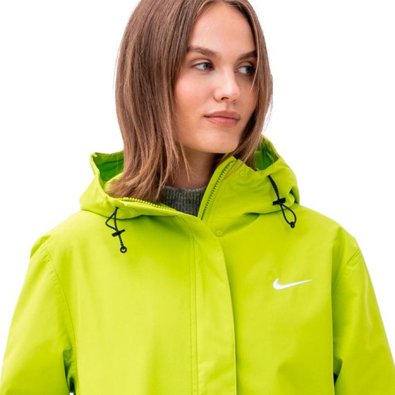 Куртка Nike W NSW ESSNTL SF WVN PRKA JKT DM6245-321, Колір: салатовий, Розмір виробника: XL, зображення 3 Куртка Nike W NSW ESSNTL SF WVN PRKA JKT DM6245-321, Колір: салатовий, Розмір виробника: XL, зображення 3