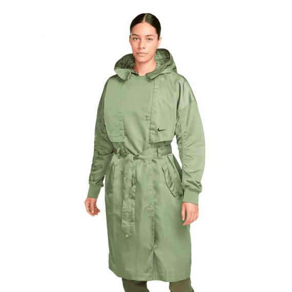 Куртка жіноча Nike TRENCH SU FB4521-386, Колір: зелений, Розмір виробника: XL