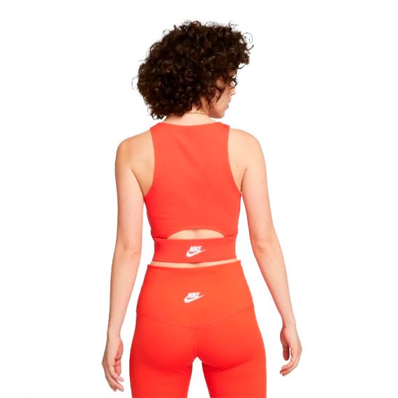 Топ Nike W NSW TANK TOP DNC DZ4607-633, Колір: помаранчевий, Розмір виробника: XS, зображення 2 Топ Nike W NSW TANK TOP DNC DZ4607-633, Колір: помаранчевий, Розмір виробника: XS, зображення 2