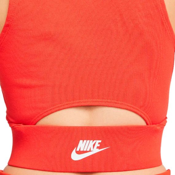 Топ Nike W NSW TANK TOP DNC DZ4607-633, Колір: помаранчевий, Розмір виробника: XS, зображення 4 Топ Nike W NSW TANK TOP DNC DZ4607-633, Колір: помаранчевий, Розмір виробника: XS, зображення 4