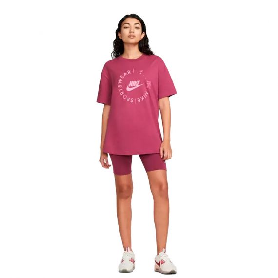 Футболка Nike W NSW TEE BF PRNT SU FD4235-653, Колір: рожевий, Розмір виробника: XS