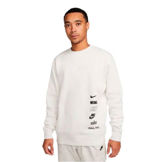 Світшот Nike M NK CLUB + BB CREW MLOGO DX0781-030, Колір: бежевий, Розмір виробника: XL