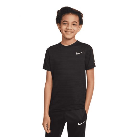 Футболка Nike B NK DF SS MILER TOP DD3055-010, Колір: чорний, Розмір виробника: 122-128