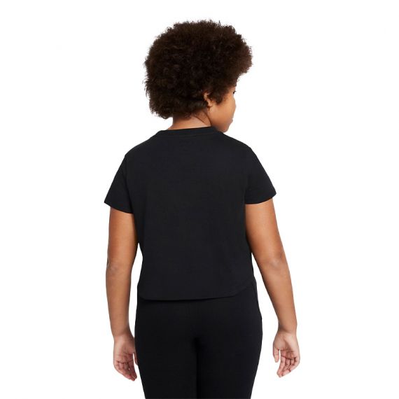 Футболка Nike G NSW TEE CROP FUTURA DA6925-012, Колір: чорний, Розмір виробника: 128-137, зображення 2 Футболка Nike G NSW TEE CROP FUTURA DA6925-012, Колір: чорний, Розмір виробника: 128-137, зображення 2
