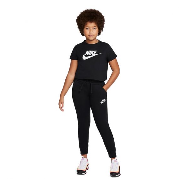 Футболка Nike G NSW TEE CROP FUTURA DA6925-012, Колір: чорний, Розмір виробника: 128-137, зображення 4 Футболка Nike G NSW TEE CROP FUTURA DA6925-012, Колір: чорний, Розмір виробника: 128-137, зображення 4