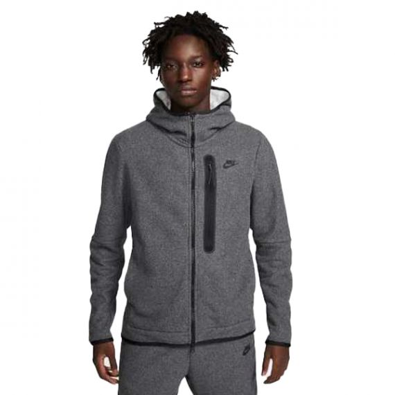Толстовка Nike M TCH FLC FZ WINTER HD DQ4801-010, Колір: сірий, Розмір виробника: М