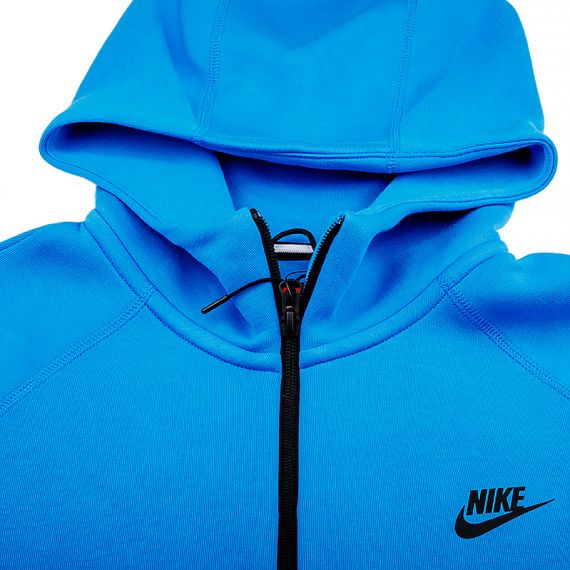 Толстовка Nike M NK TCH FLC FZ WR HOODIE FB7921-435, Колір: блакитний, Розмір виробника: 2XL, зображення 4 Толстовка Nike M NK TCH FLC FZ WR HOODIE FB7921-435, Колір: блакитний, Розмір виробника: 2XL, зображення 4