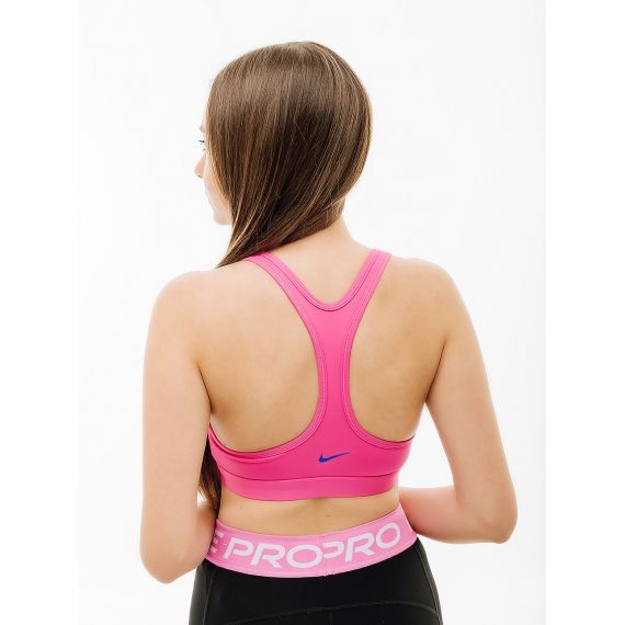 Топ Nike W NK SWSH LS HBR BRA FN2898-605, Колір: рожевий, Розмір виробника: S, зображення 4 Топ Nike W NK SWSH LS HBR BRA FN2898-605, Колір: рожевий, Розмір виробника: S, зображення 4
