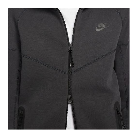 Толстовка Nike M NK TCH FLC FZ WR HOODIE FB7921-060, Колір: темно-сірий, Розмір виробника: L, зображення 4 Толстовка Nike M NK TCH FLC FZ WR HOODIE FB7921-060, Колір: темно-сірий, Розмір виробника: L, зображення 4