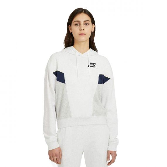 Толстовка Nike Sportswear Heritage Hoodie Fleece CZ8604-051, Колір: білий, Розмір виробника: L