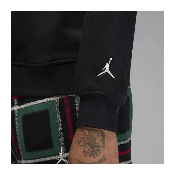 Толстовка Nike Jordan Essential HLD FLC Crew FV7460-010, Колір: чорний, Розмір виробника: S, зображення 4 Толстовка Nike Jordan Essential HLD FLC Crew FV7460-010, Колір: чорний, Розмір виробника: S, зображення 4