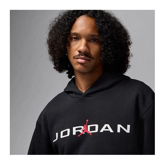 Толстовка Nike Jordan Air STRCH FLC HQ4643-010, Цвет: черный, Размер производителя: XL, изображение 3 Толстовка Nike Jordan Air STRCH FLC HQ4643-010, Цвет: черный, Размер производителя: XL, изображение 3