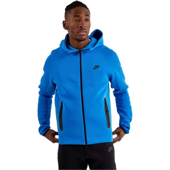 Толстовка Nike M NK TCH FLC FZ WR HOODIE FB7921-435, Колір: блакитний, Розмір виробника: L