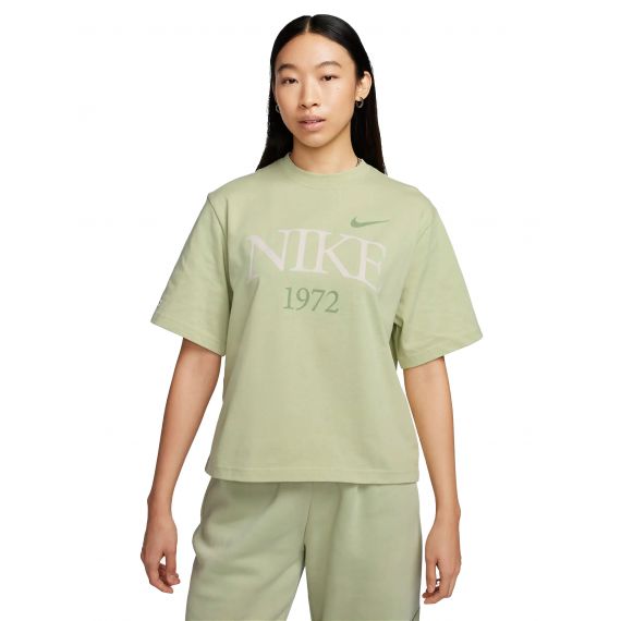 Футболка Nike W TEE CLASSICS BOXY FQ6600-371, Колір: зелений, Розмір виробника: S