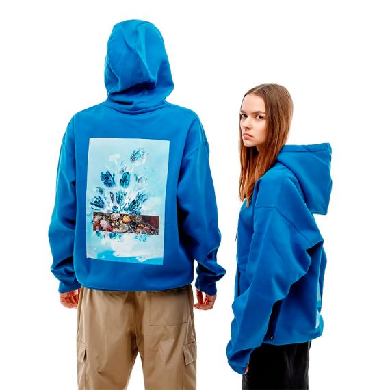 Худі Nike DSTRTD GLMR FB8581-457, Колір: синій, Розмір виробника: L, зображення 2 Худі Nike DSTRTD GLMR FB8581-457, Колір: синій, Розмір виробника: L, зображення 2