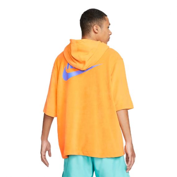 Худі Nike M NSW HBR-S SS TOP DM5062-886, Колір: помаранчевий, Розмір виробника: S, зображення 2 Худі Nike M NSW HBR-S SS TOP DM5062-886, Колір: помаранчевий, Розмір виробника: S, зображення 2