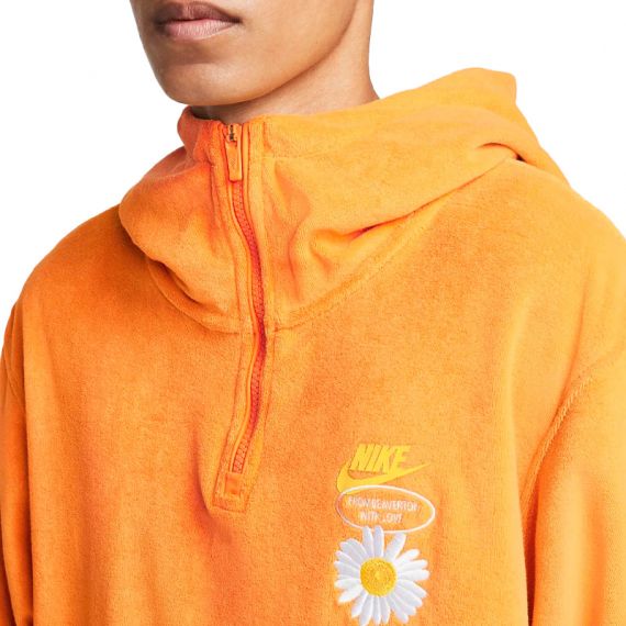 Худі Nike M NSW HBR-S SS TOP DM5062-886, Колір: помаранчевий, Розмір виробника: S, зображення 3 Худі Nike M NSW HBR-S SS TOP DM5062-886, Колір: помаранчевий, Розмір виробника: S, зображення 3