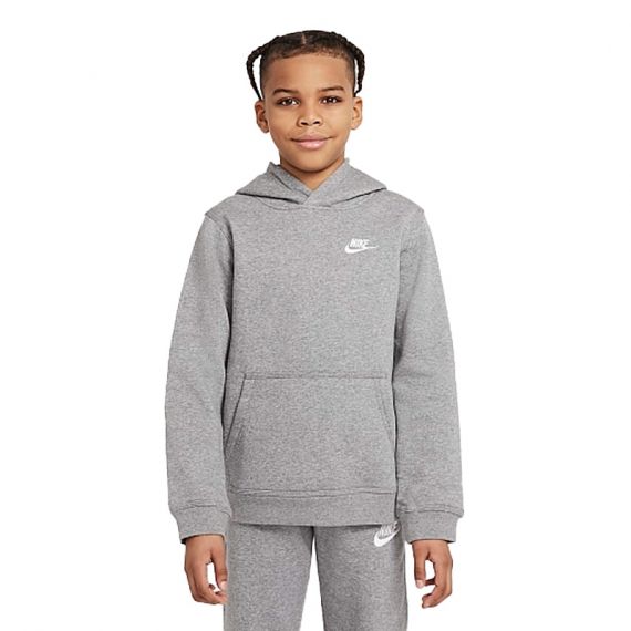 Худі Nike B NSW HOODIE PO CLUB BV3757-091, Колір: сірий, Розмір виробника: 128-137