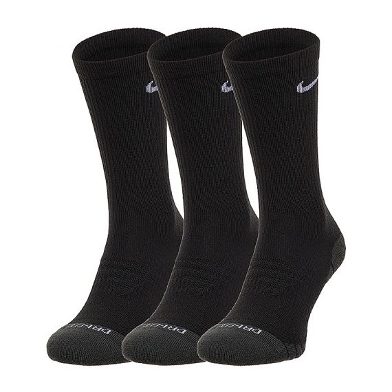 Шкарпетки Nike U NK ED MAX CUSH CREW 3PR 144 SX5547-010, Колір: чорний, Розмір: 42-46