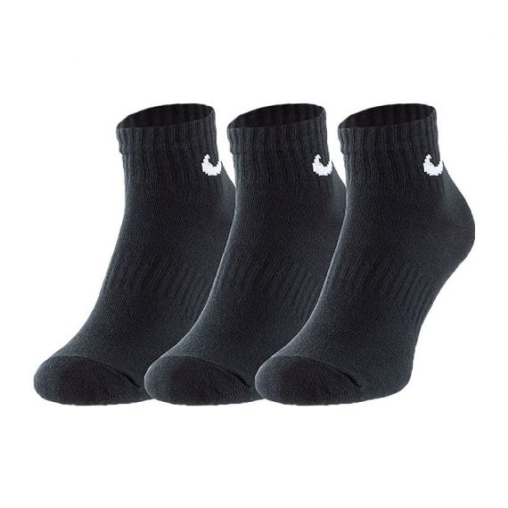 Шкарпетки Nike U NK EVERYDAY LTWT ANKLE 3PR SX7677-010, Колір: чорний, Розмір: 34-38
