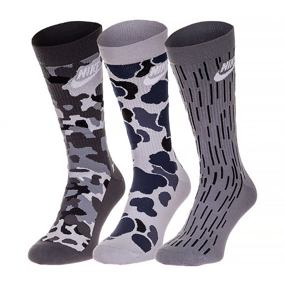 Шкарпетки Nike U NK EVERYDAY ESSENTIAL CREW DH3414-902, Колір: сірий, Розмір: 38-42