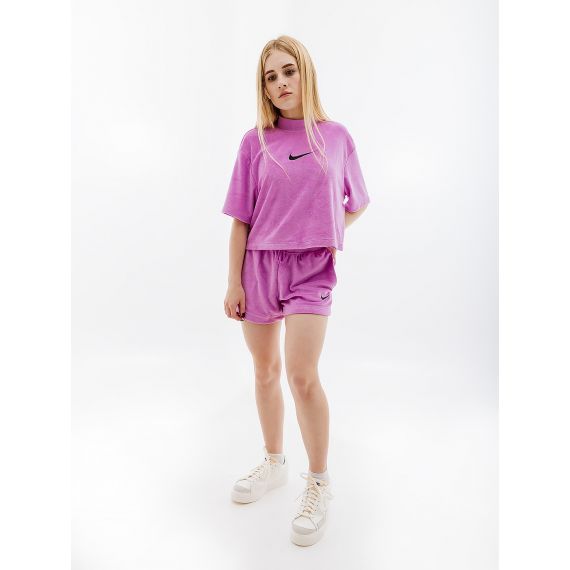 Шорты Nike W NSW TRRY SHORT MS FJ4899-532, Цвет: фиолетовый, Размер производителя: XS, изображение 2 Шорты Nike W NSW TRRY SHORT MS FJ4899-532, Цвет: фиолетовый, Размер производителя: XS, изображение 2