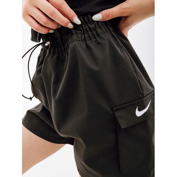 Шорты Nike W NSW SWSH SHORT WVN SU FJ4887-010, Цвет: черный, Размер производителя: L, изображение 3 Шорты Nike W NSW SWSH SHORT WVN SU FJ4887-010, Цвет: черный, Размер производителя: L, изображение 3