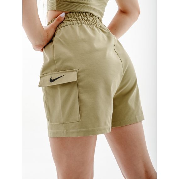 Шорти Nike W NSW SWSH SHORT WVN SU FJ4887-276, Колір: бежевий, Розмір виробника: XS, зображення 2 Шорти Nike W NSW SWSH SHORT WVN SU FJ4887-276, Колір: бежевий, Розмір виробника: XS, зображення 2