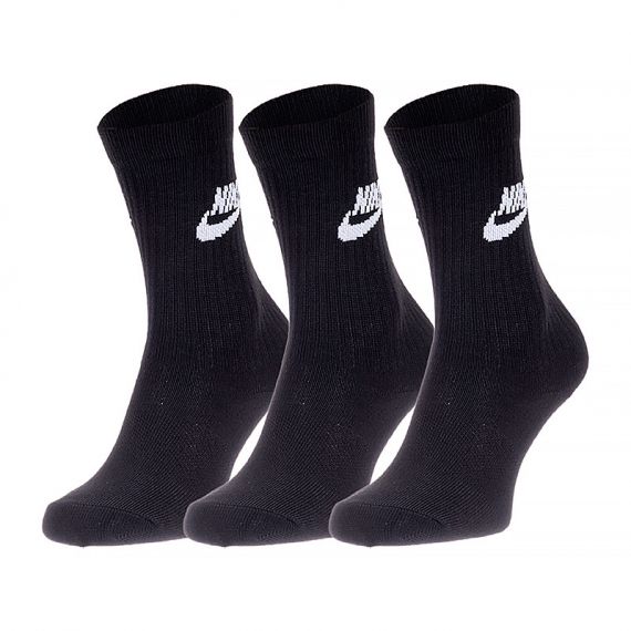 Шкарпетки Nike U NK NSW EVERYDAY ESSENTIAL CR DX5025-010, Колір: чорний, Розмір: 38-42