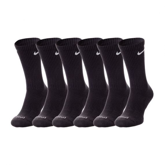 Шкарпетки Nike U NK ED PLS CSH CRW 6PR - 132 SX6897-010, Колір: чорний, Розмір: 42-46