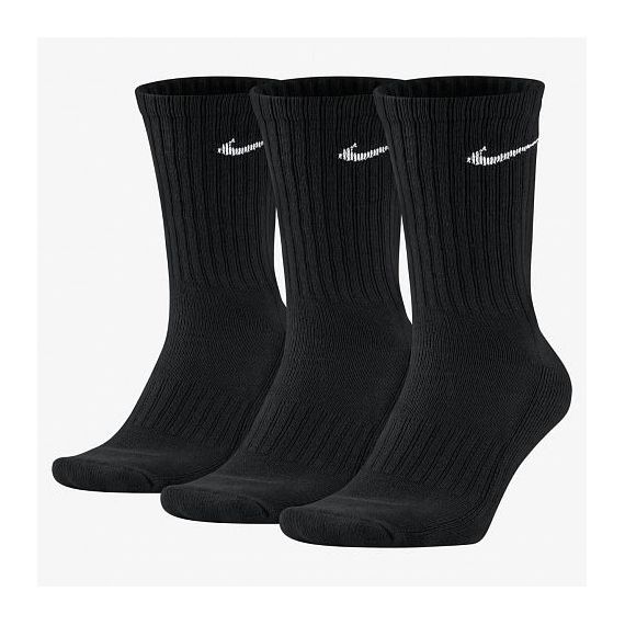 Шкарпетки Nike 3PPK Value Cotton SX4508-001, Колір: чорний, Розмір: 46-50, зображення 3