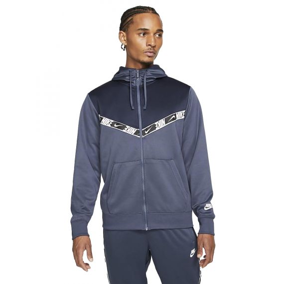 Худі Nike Sportswear Men's Full-Zip Hoodie DM4672-437, Колір: темно-синій, Розмір виробника: S