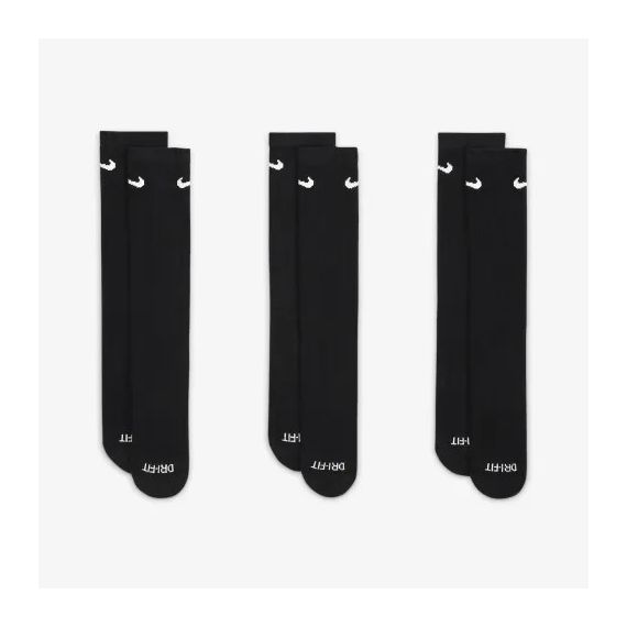 Шкарпетки Nike U NK EVRY PLUS CUSH CREW 3PR SX6888-010, Колір: чорний, Розмір: 42-46, зображення 2 Шкарпетки Nike U NK EVRY PLUS CUSH CREW 3PR SX6888-010, Колір: чорний, Розмір: 42-46, зображення 2
