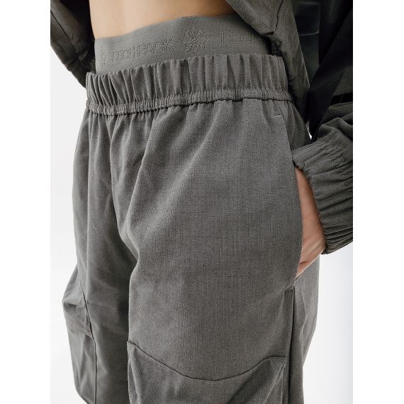 Штани Nike W NSW TP RPSTP PNT DV8489-050, Колір: сірий, Розмір виробника: S, зображення 3 Штани Nike W NSW TP RPSTP PNT DV8489-050, Колір: сірий, Розмір виробника: S, зображення 3