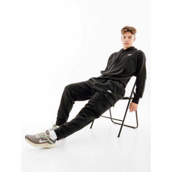 Штани Nike M NSW CLUB PANT CARGO BB CD3129-010, Колір: чорний, Розмір виробника: L, зображення 2 Штани Nike M NSW CLUB PANT CARGO BB CD3129-010, Колір: чорний, Розмір виробника: L, зображення 2