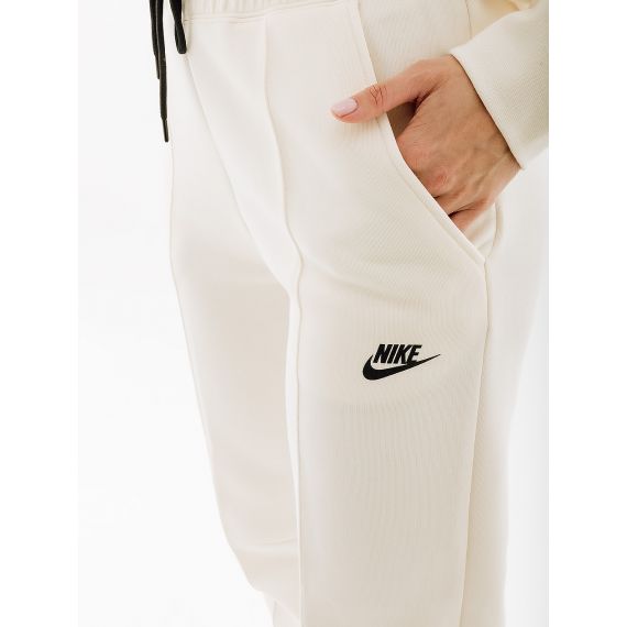 Штаны Nike W TCH FLC MR JGGR FB8330-110, Цвет: белый, Размер производителя: S, изображение 3 Штаны Nike W TCH FLC MR JGGR FB8330-110, Цвет: белый, Размер производителя: S, изображение 3