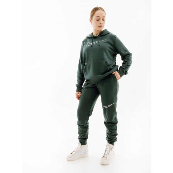 Штани Nike NS CLUB FLC SHINE MR PANT FB8760-328, Колір: темно-зелений, Розмір виробника: XS, зображення 3 Штани Nike NS CLUB FLC SHINE MR PANT FB8760-328, Колір: темно-зелений, Розмір виробника: XS, зображення 3