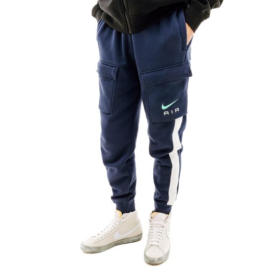 Штани Nike S AIR CARGO PANT FLC BB FN7693-410, Колір: темно-синій, Розмір виробника: S