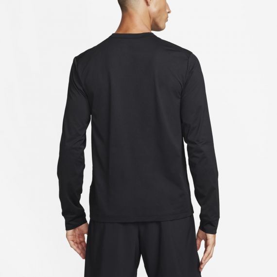 Футболка-лонгслів компрессійна Nike M NK DF UV HYVERSE LS FB8583-010, Колір: чорний, Розмір виробника: L, зображення 2