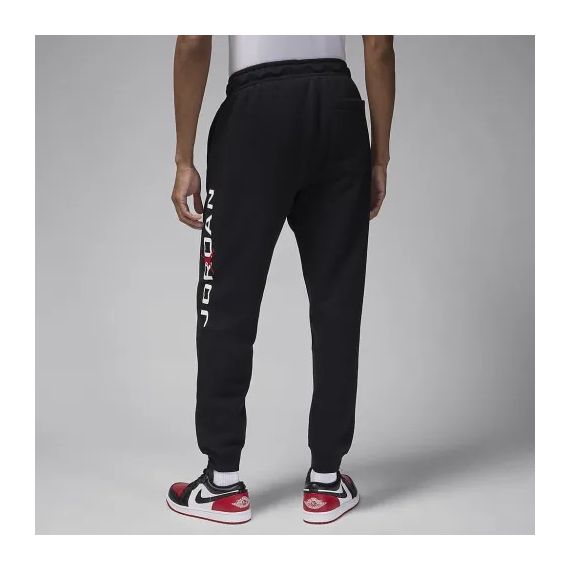 Штани Nike Jordan Ess Air STRCH FLC HQ4645-010, Колір: чорний, Розмір виробника: L, зображення 2 Штани Nike Jordan Ess Air STRCH FLC HQ4645-010, Колір: чорний, Розмір виробника: L, зображення 2
